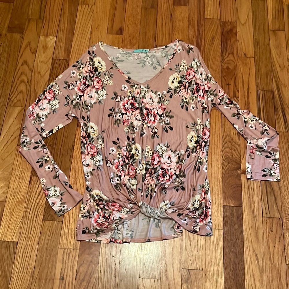 Pink Floral shirt - small NWOT